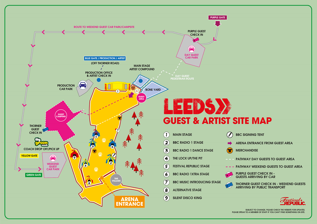 Leeds Guest Map 2019 